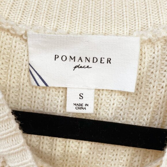 New Tuckernuck Ainsley Swing Mini Sweater Dress Cream Small - Picture 7 of 9